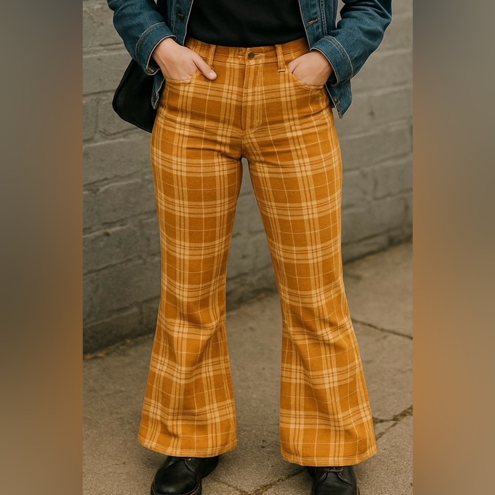 Streetwear Plaid Flair Corduroy’s